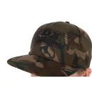 Fox Camo Flat Peak Snapback Cap baseball sapka