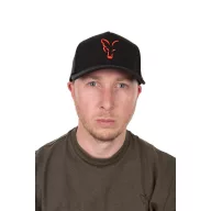 Fox Collection Baseball Cap Black Orange