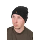 Fox Collection Beanie Hat Black & Orange téli sapka