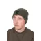 Fox Collection Beanie Hat Green Black téli sapka