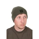 Fox Collection Beanie Hat Green Black téli sapka