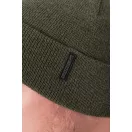 Fox Collection Beanie Hat Green Black téli sapka