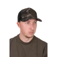   Fox Black Camo Trucker Cap terepmintás hálós baseball sapka