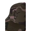 Fox Black Camo Trucker Cap terepmintás hálós baseball sapka