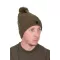 Fox Khaki Knitted Bobble Hat kötött téli sapka 