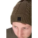 Fox Khaki Knitted Bobble Hat kötött téli sapka 
