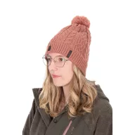   Fox Collection Ladies Knitted Bobble Hat kötött női téli sapka 