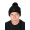 Fox Black HD Bobble kötött téli sapka