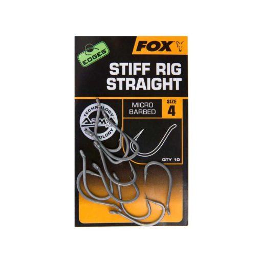 Fox Edges Armapoint Stiff Rig Straight Hook pontyozó horog 4