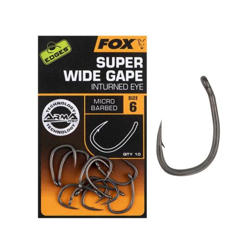 Fox Edges Armapoint Super Wide Gape (Inturned Eye) pontyozó horog