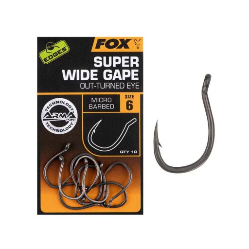 Fox Edges Armapoint Super Wide Gape outturned pontyozó horog