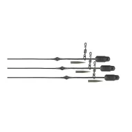   Fox Edges Naturals Leadcore Heli-Clip Rigs 50lb leadcore helikopter szerelék 3 db