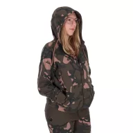 Fox Womens Zipped Camo Hoodie női cipzáras felső M 12-14