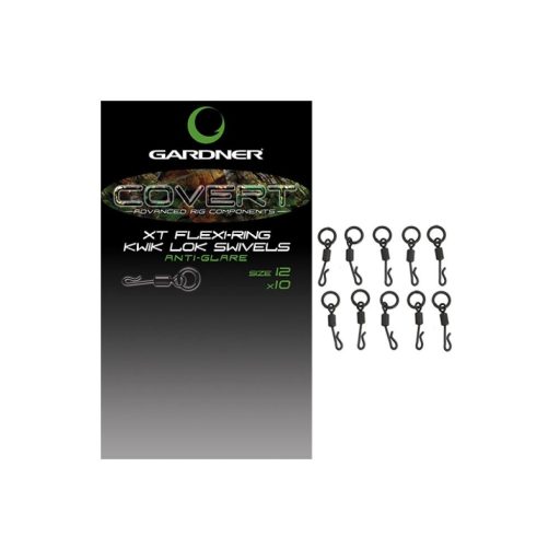 Gardner Covert XT Flexi-Ring Kwik Lok Swivels gyorskapcsos karikás forgó