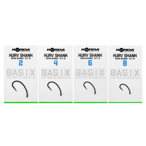 Korda Basix Kurv Shank Hook pontyozó horog 6