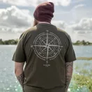 Korda Compass Tee Dark Olive póló 2XL
