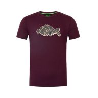 Korda Outline Tee Burgundy póló