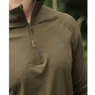 Korda Kool UPF Zip Jersey Dark Olive könnyű felső L