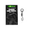 Korda PTFE Spinner Ring Swivel XX forgó Size 11