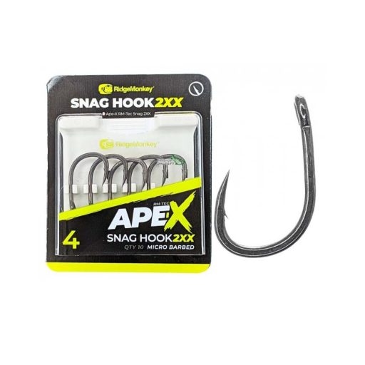 RidgeMonkey Ape-x Snag hook 2XX pontyozó horog 4