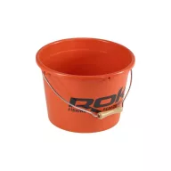   Rok Fishing Round Bait Bucket kerek csalis vödör 13 liter fedél nélkül narancs
