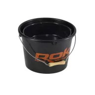   Rok Fishing Round Bait Bucket kerek csalis vödör 13 liter fedél nélkül narancs