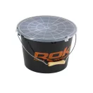 Rok Fishing Round Bait Bucket kerek csalis vödör 13 liter fedél nélkül narancs