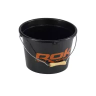   Rok Fishing Round Bait Bucket kerek csalis vödör 13 liter fedél+belső tálca narancs