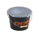 Rok Round Bait Bucket kerek csalis vödör 13 liter fedél+belső tálca narancs