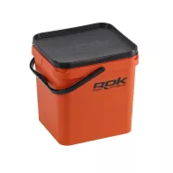   Rok Fishing Square Bait Bucket szögletes csalis vödör fedéllel 17 liter