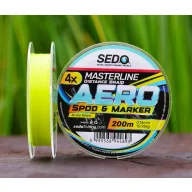   Sedo Masterline 4X Aero Distance Braid Spod & Marker Hi-Vis Yellow fonott zsinór 200 m