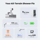 Flextail Tiny Shower hordozható újratölthető kültéri zuhany 2,5L/perc vízáramlással